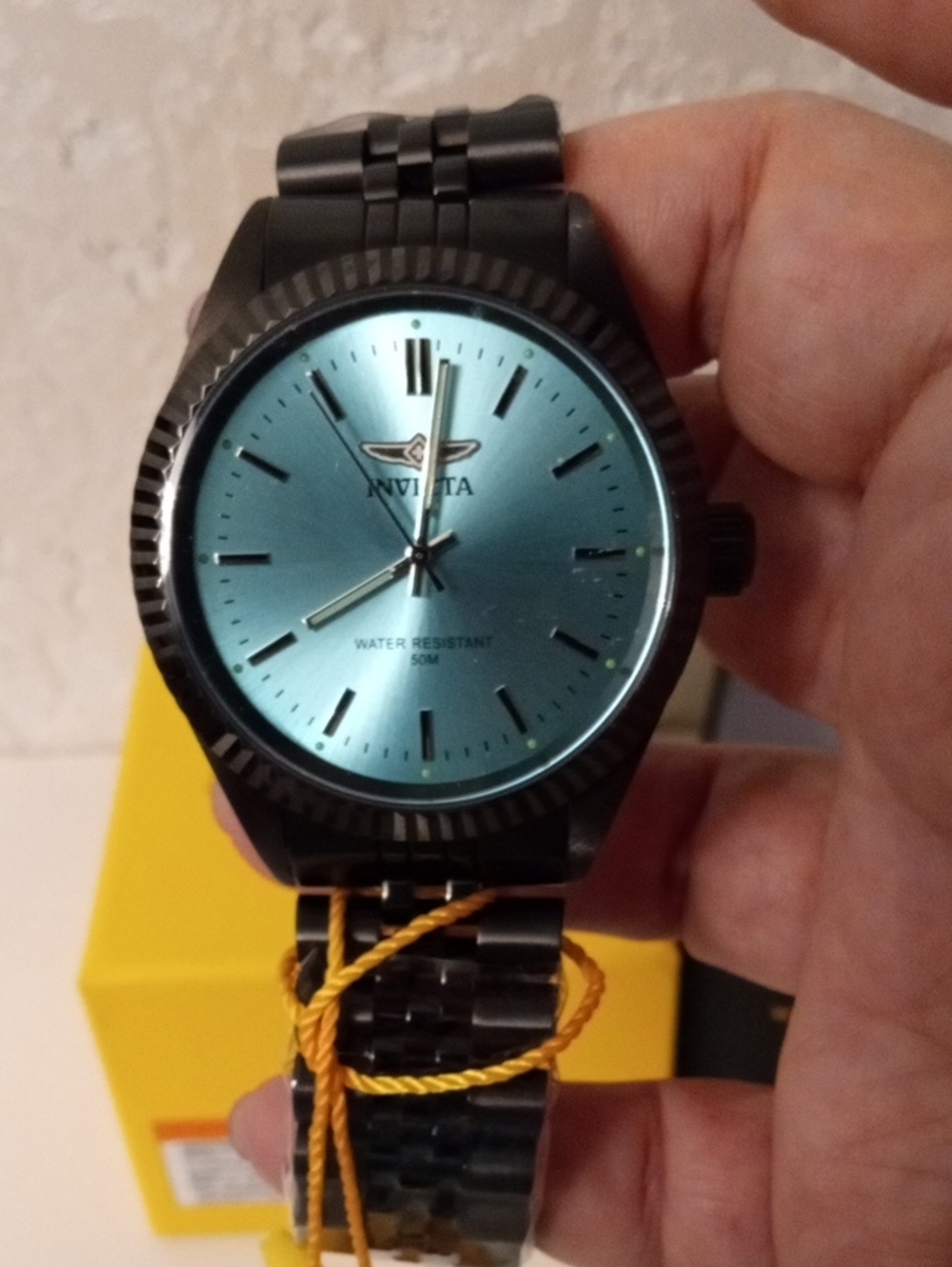 Invicta Black Watch with Teal Dial - Picture 5 of 6